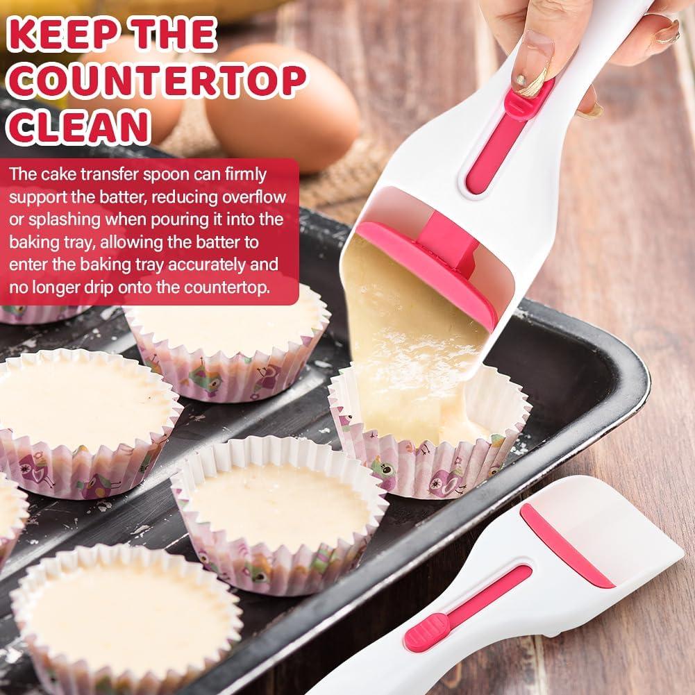 Dispensador de Masa para Cupcakes Restynic 2 Pcs Blanco
