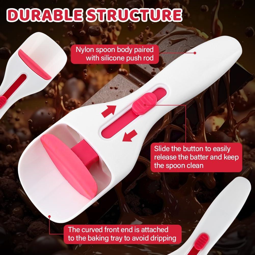 Dispensador de Masa para Cupcakes Restynic 2 Pcs Blanco