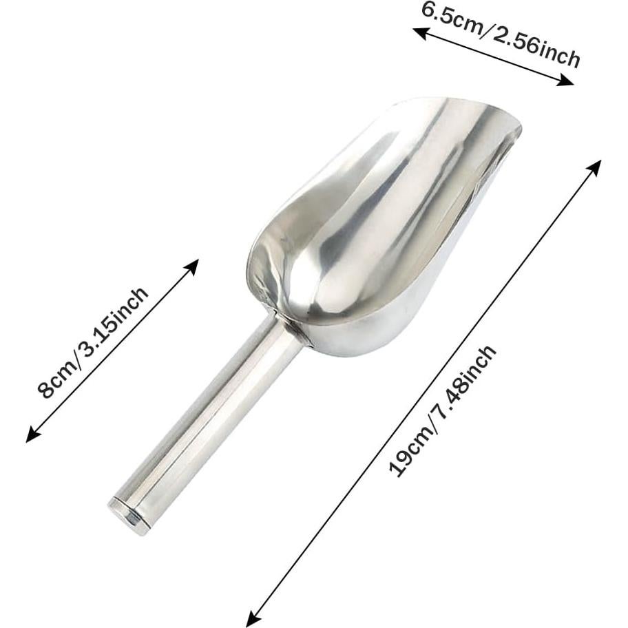 2 Cucharones de Hielo de Acero Inoxidable Saycker 20cm