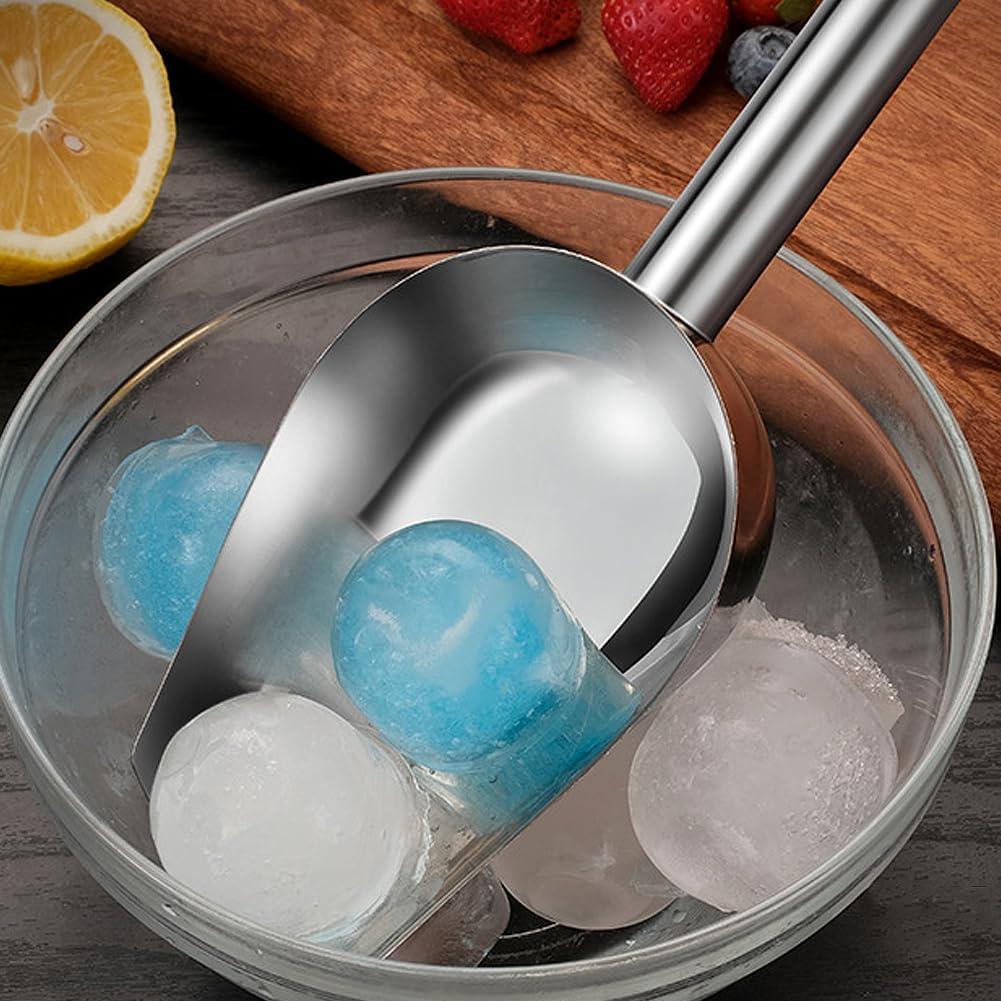 2 Cucharones de Hielo de Acero Inoxidable Saycker 20cm