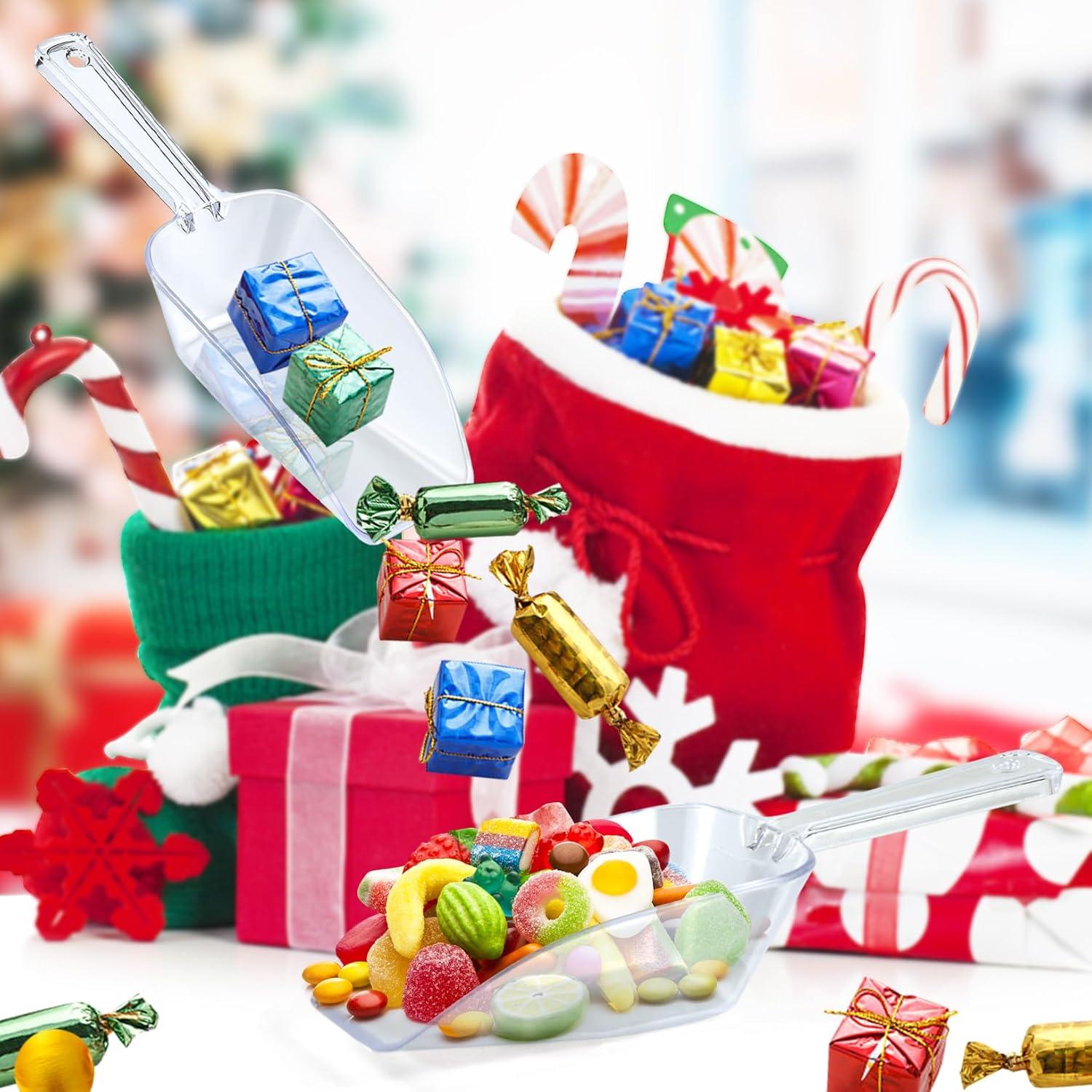 Juego de 3 cucharas de plástico transparente ONLYFU 19.05 cm