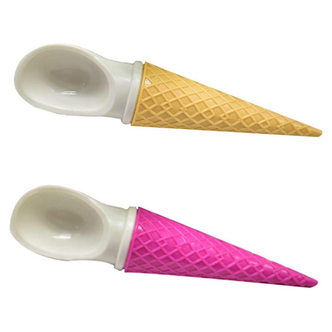 Cucharas de Helado en Forma de Cono Beetoo - 2PCS Plástico