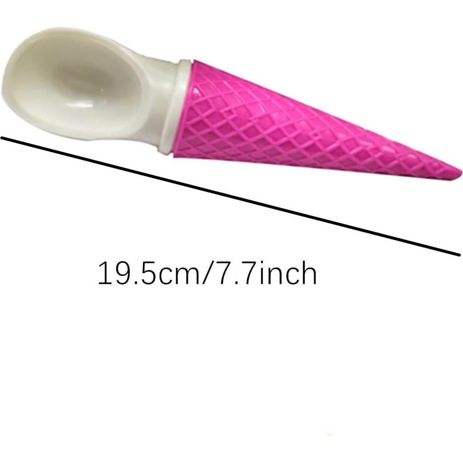 Cucharas de Helado en Forma de Cono Beetoo - 2PCS Plástico