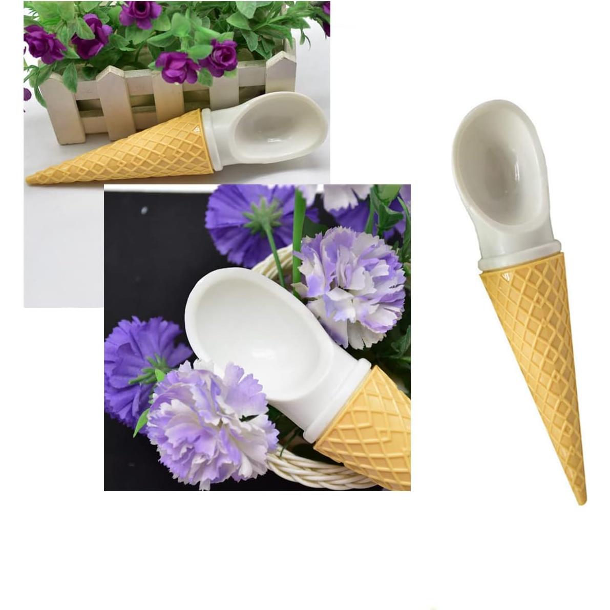 Cucharas de Helado en Forma de Cono Beetoo - 2PCS Plástico