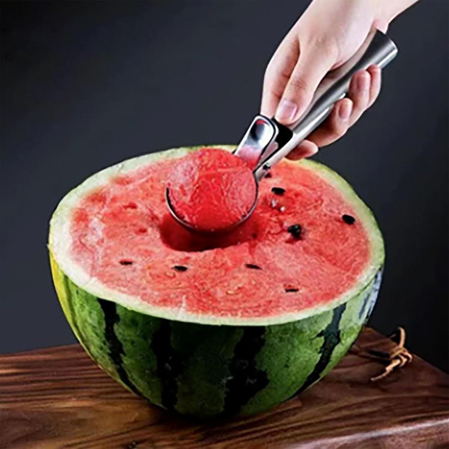 Cucharón de Helado FocusOnHome Acero Inoxidable Grande con Gatillo