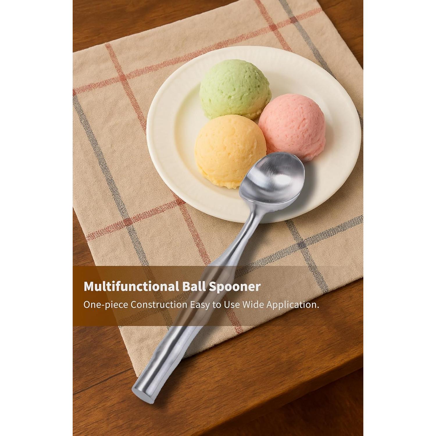 Cucharón de Helado Acero Inoxidable Cookeep - Mango Ergonómico