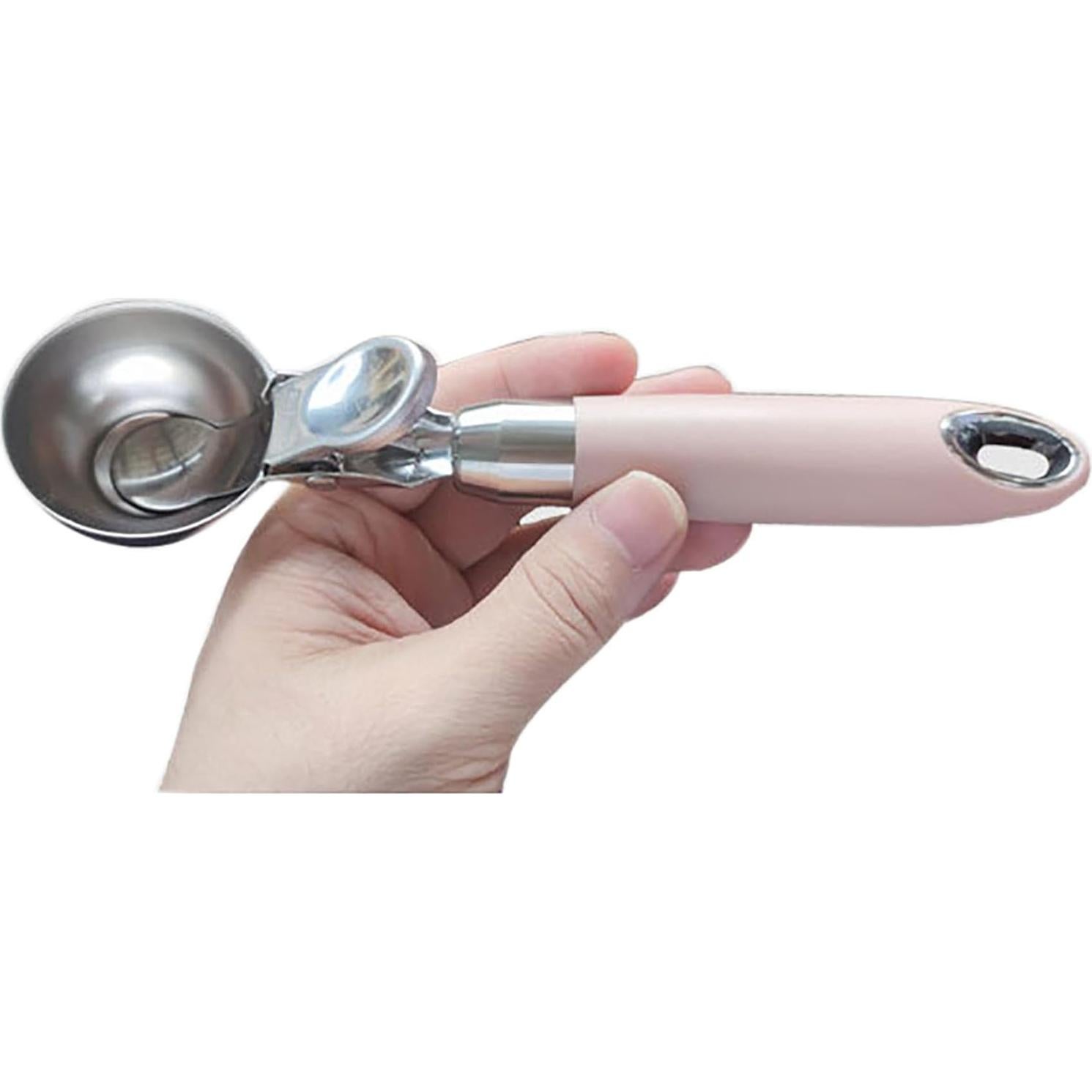 Cuchara para helado YIKANGHENG 20 cm acero inoxidable rosa