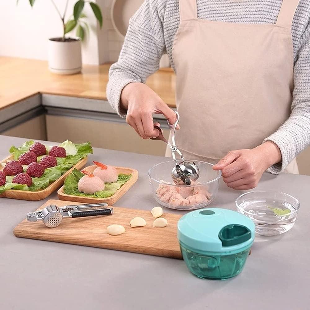 Formador de Albóndigas Acero Inoxidable Hniuyun 2 Piezas