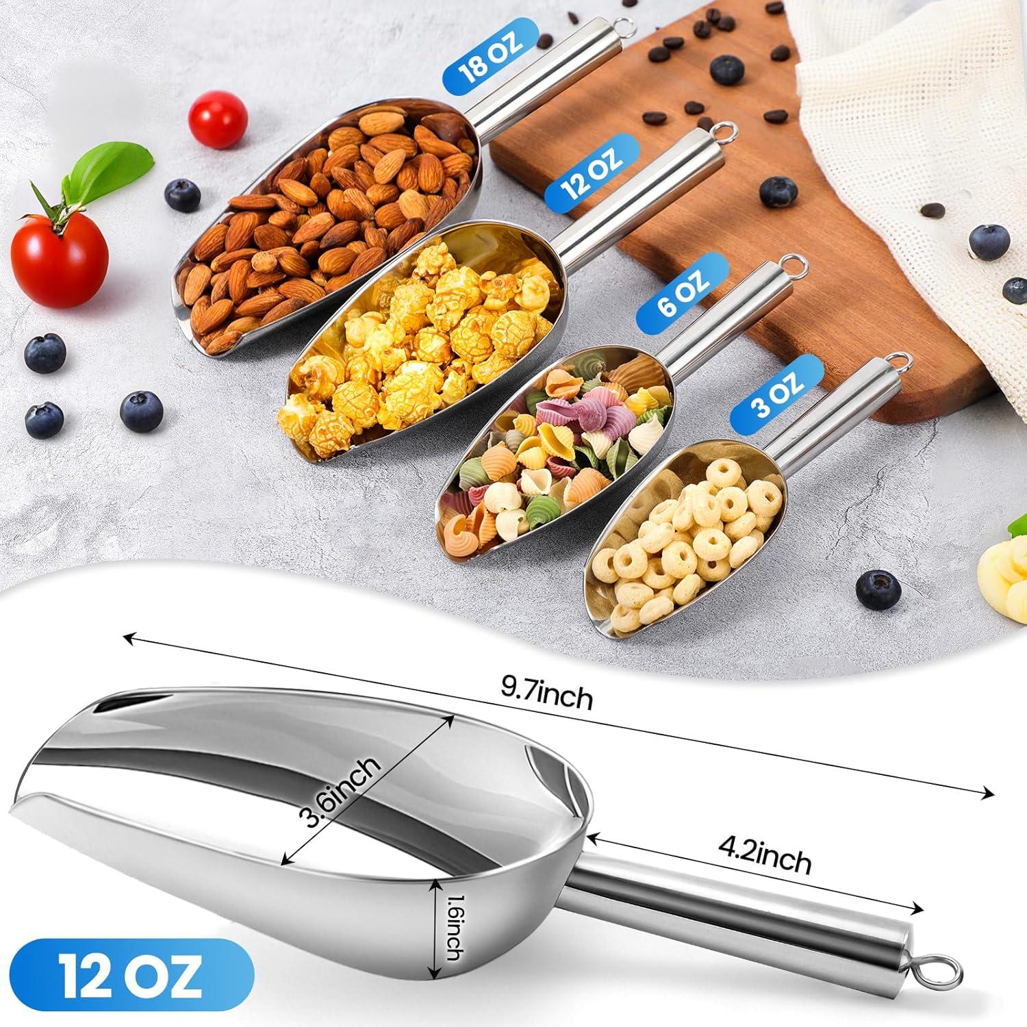 Cucharón de Acero Inoxidable OLESBUR 12oz Apto Lavavajillas