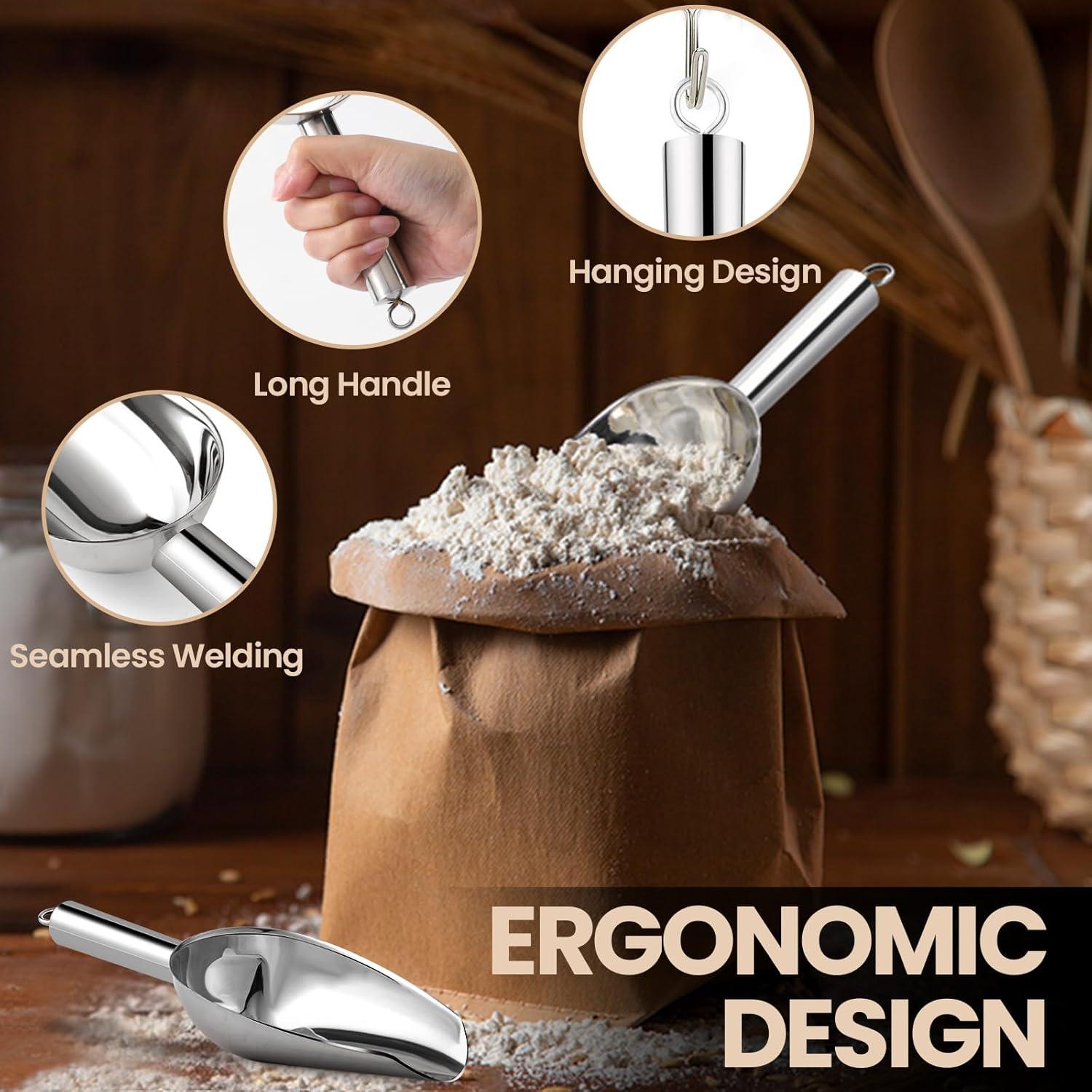 Cucharón de Acero Inoxidable OLESBUR 12oz Apto Lavavajillas