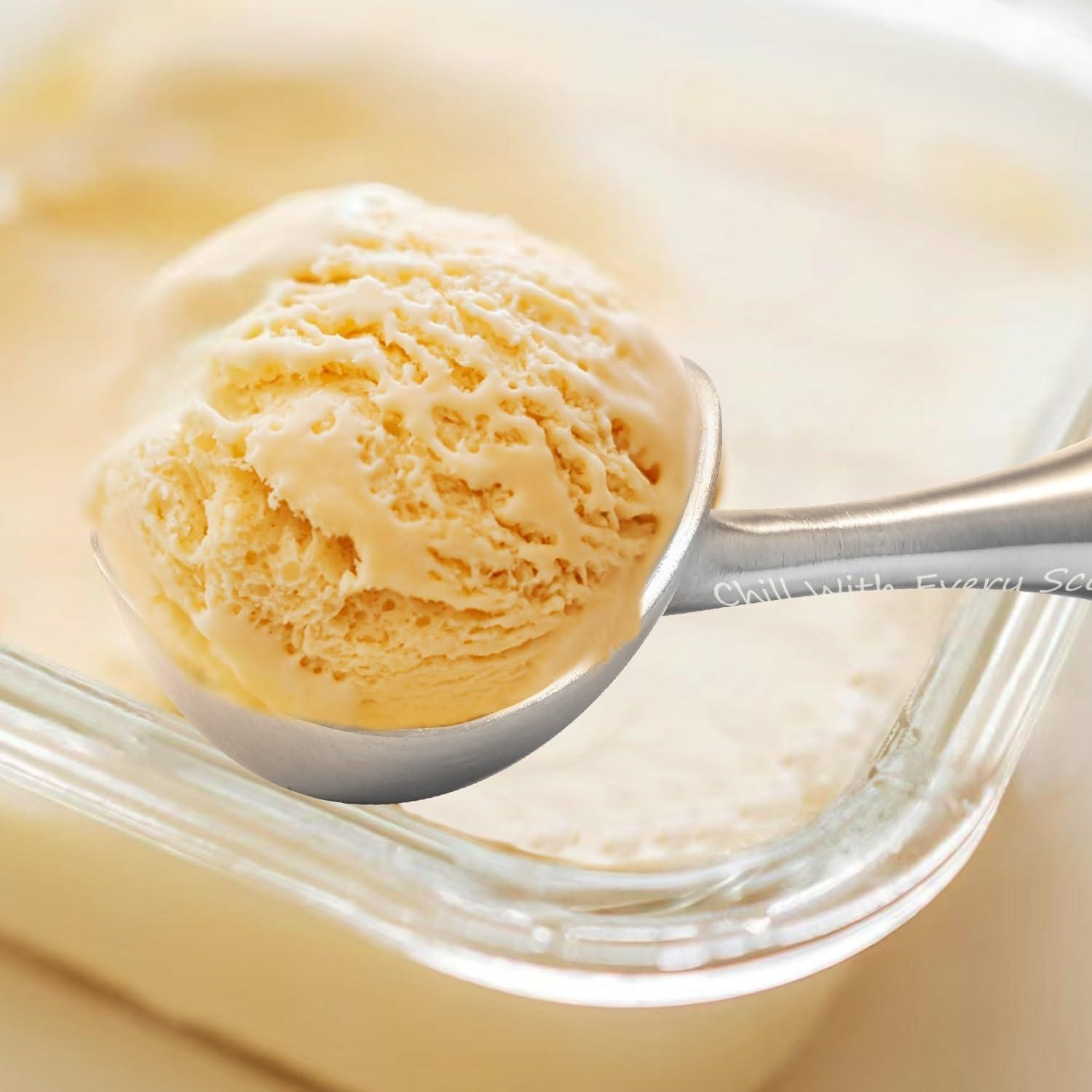 Cucharón de Helado Aihomo Acero Inoxidable 304 Antideslizante