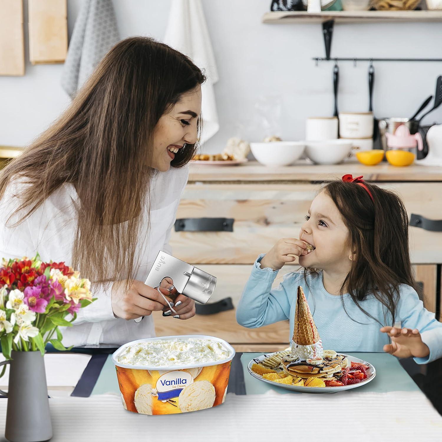 Cucharón de Helado Buve Acero Inoxidable Gatillo 348g