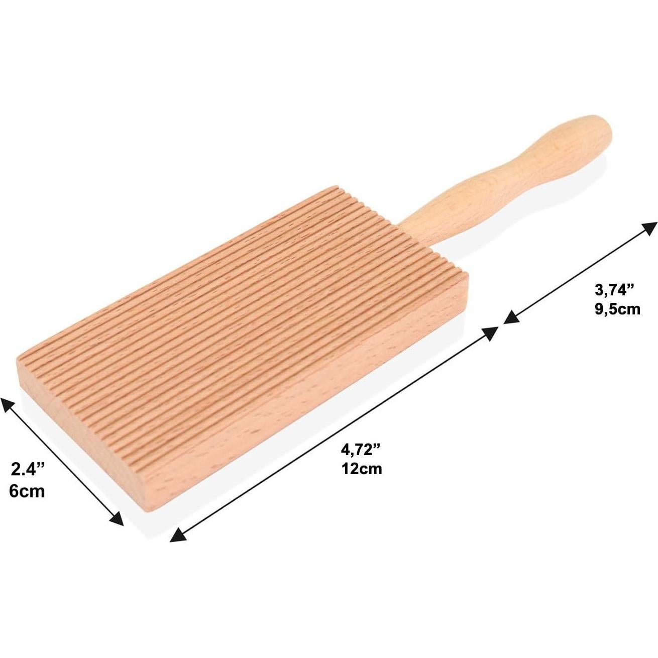 Tabla de Gnocchi Gaiklia con Rodillo y Paleta de Madera