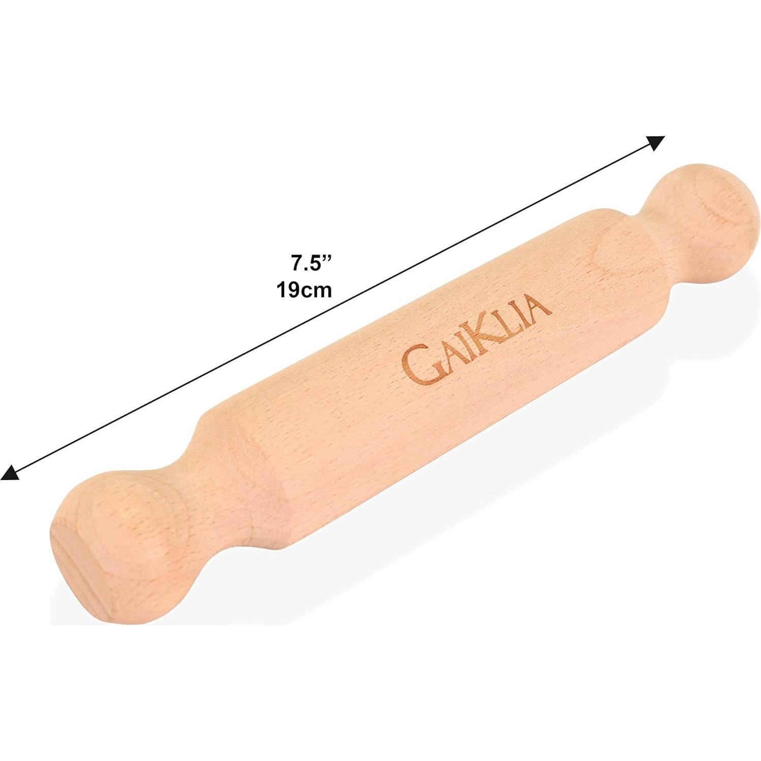 Tabla de Gnocchi Gaiklia con Rodillo y Paleta de Madera