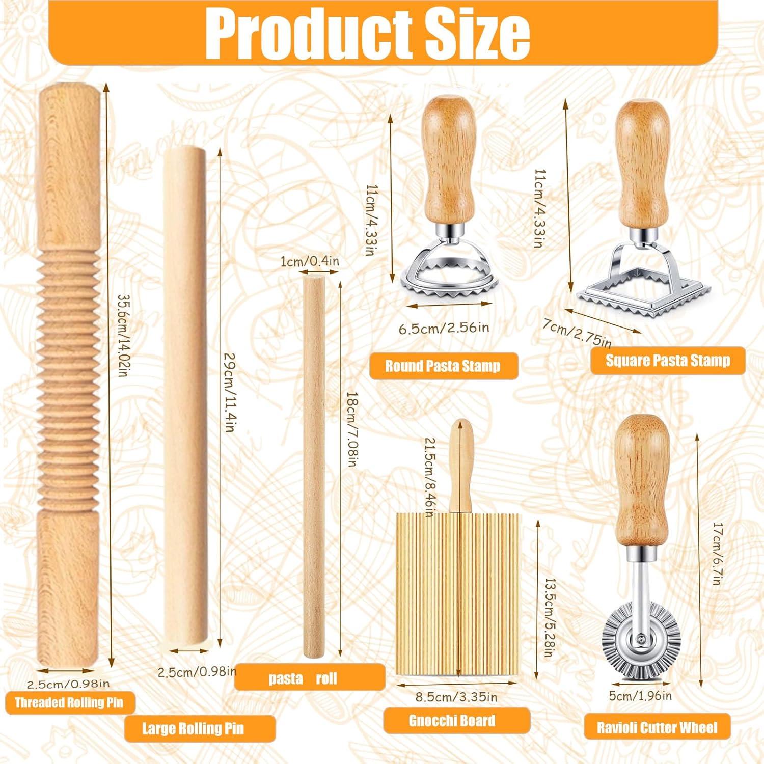 Kit de Herramientas para Hacer Pasta DthwagfL - 7 Piezas de Madera