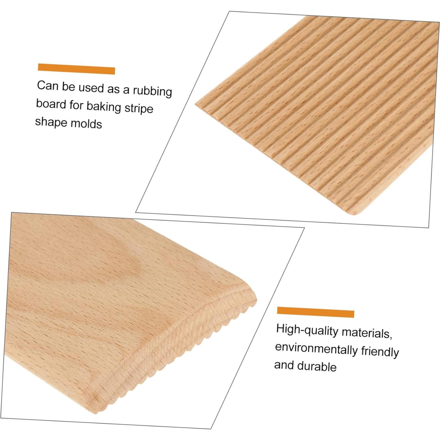 Tabla de Pasta de Madera LIFKOME 24x7cm para Gnocchi y Espaguetis