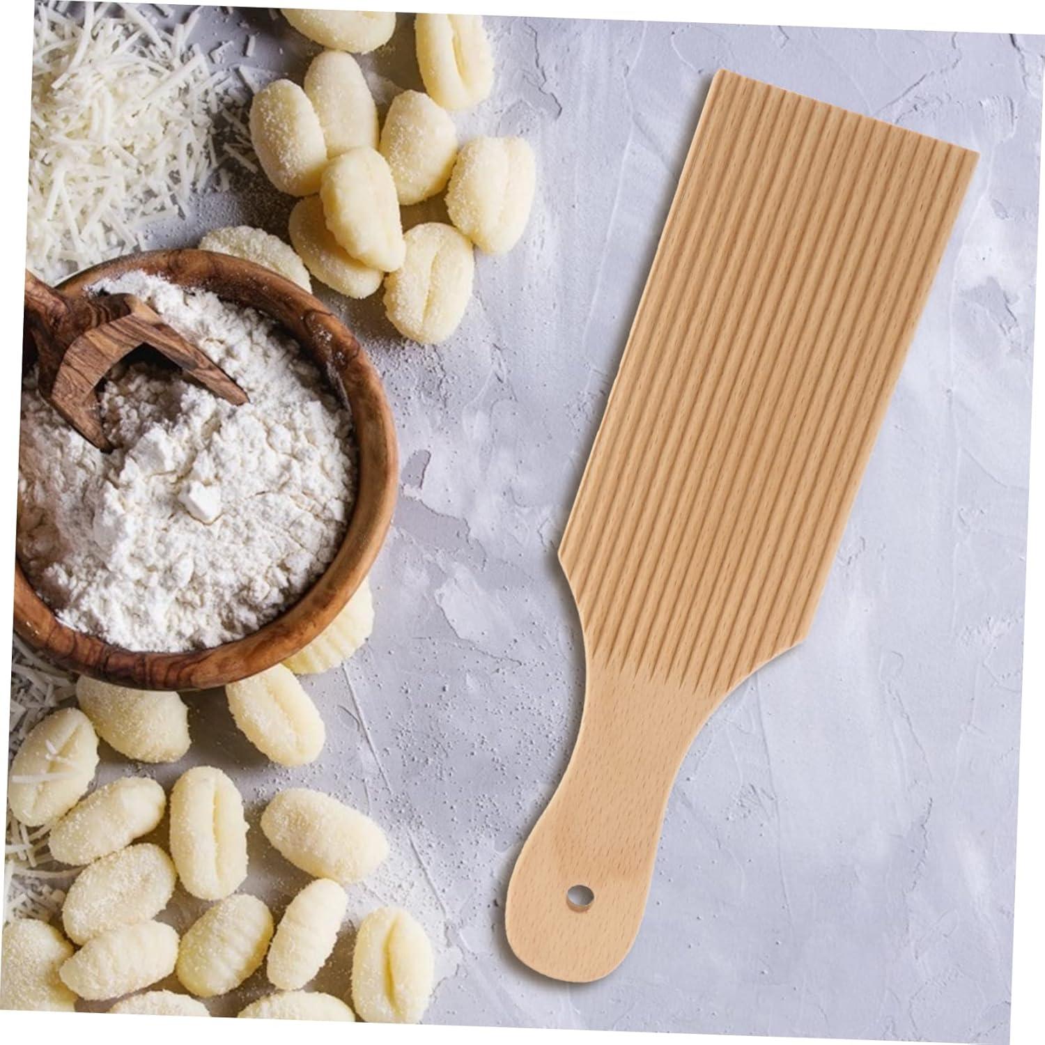 Tabla de Pasta de Madera LIFKOME 24x7cm para Gnocchi y Espaguetis