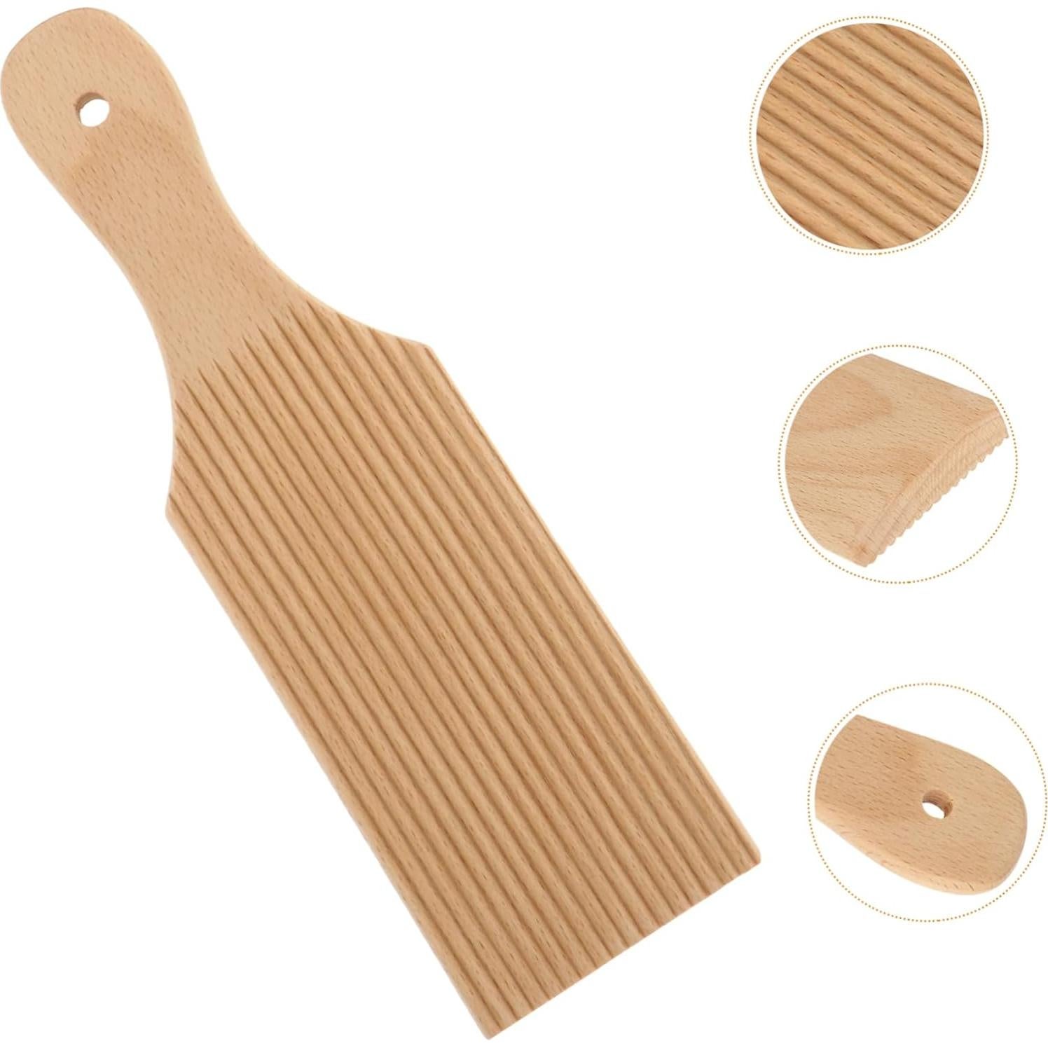 Tabla de Pasta de Madera LIFKOME 24x7cm para Gnocchi y Espaguetis