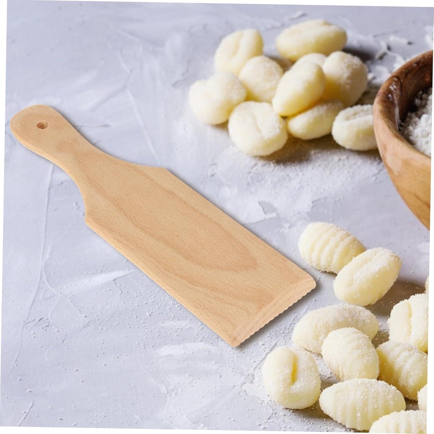 Tabla de Pasta de Madera LIFKOME 24x7cm para Gnocchi y Espaguetis