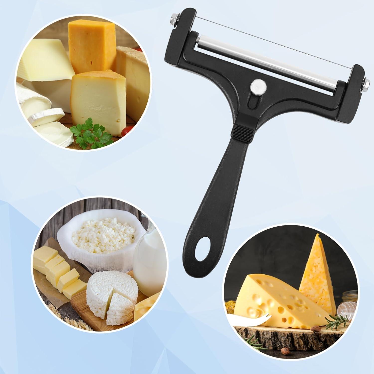 Cortador de Queso Tinoaly con Grosor Ajustable y 4 Cables