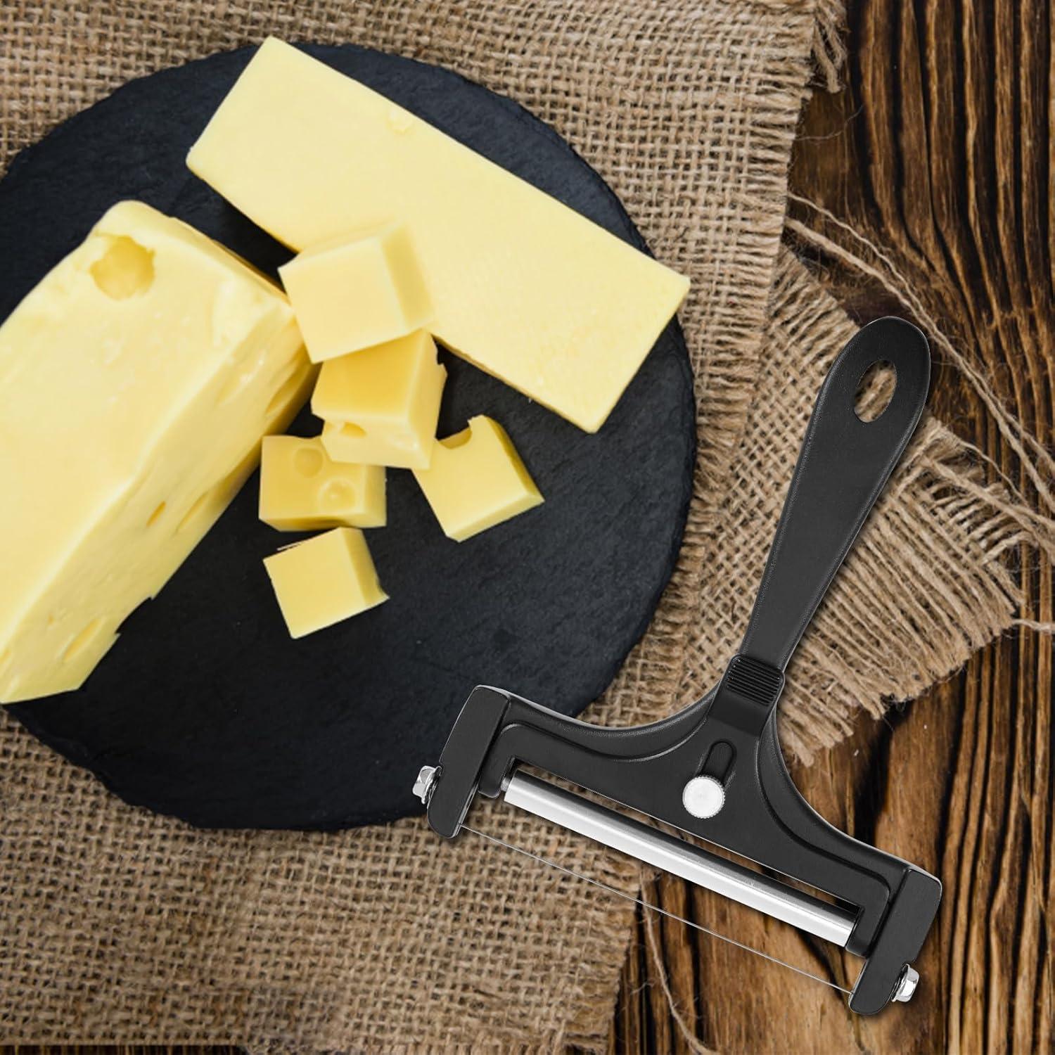 Cortador de Queso Tinoaly con Grosor Ajustable y 4 Cables