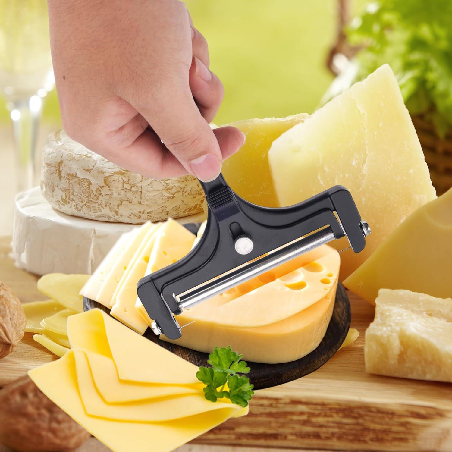 Cortador de Queso Tinoaly con Grosor Ajustable y 4 Cables