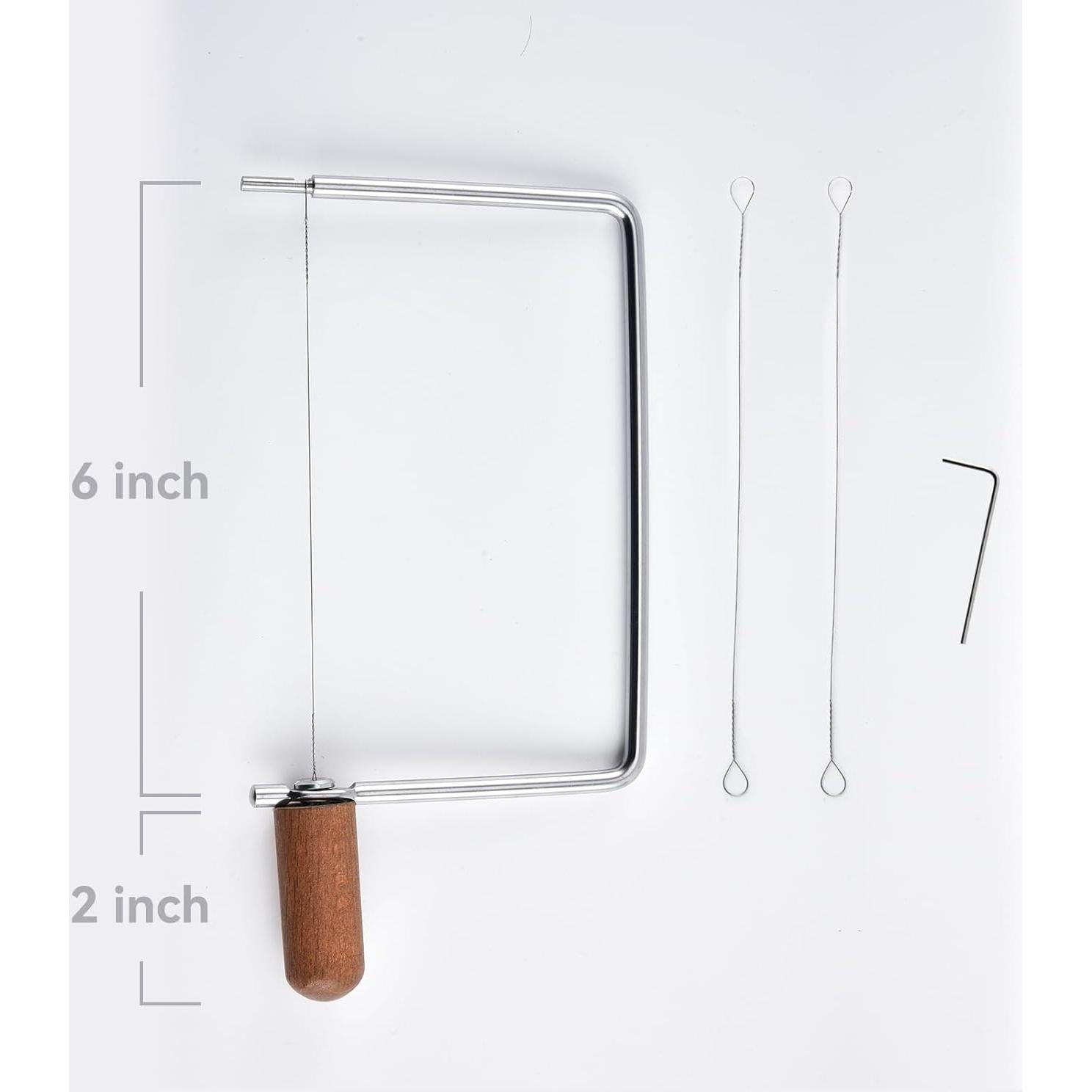 Kit Cortador de Queso ShinianYa con Mango de Madera y Acero Inoxidable