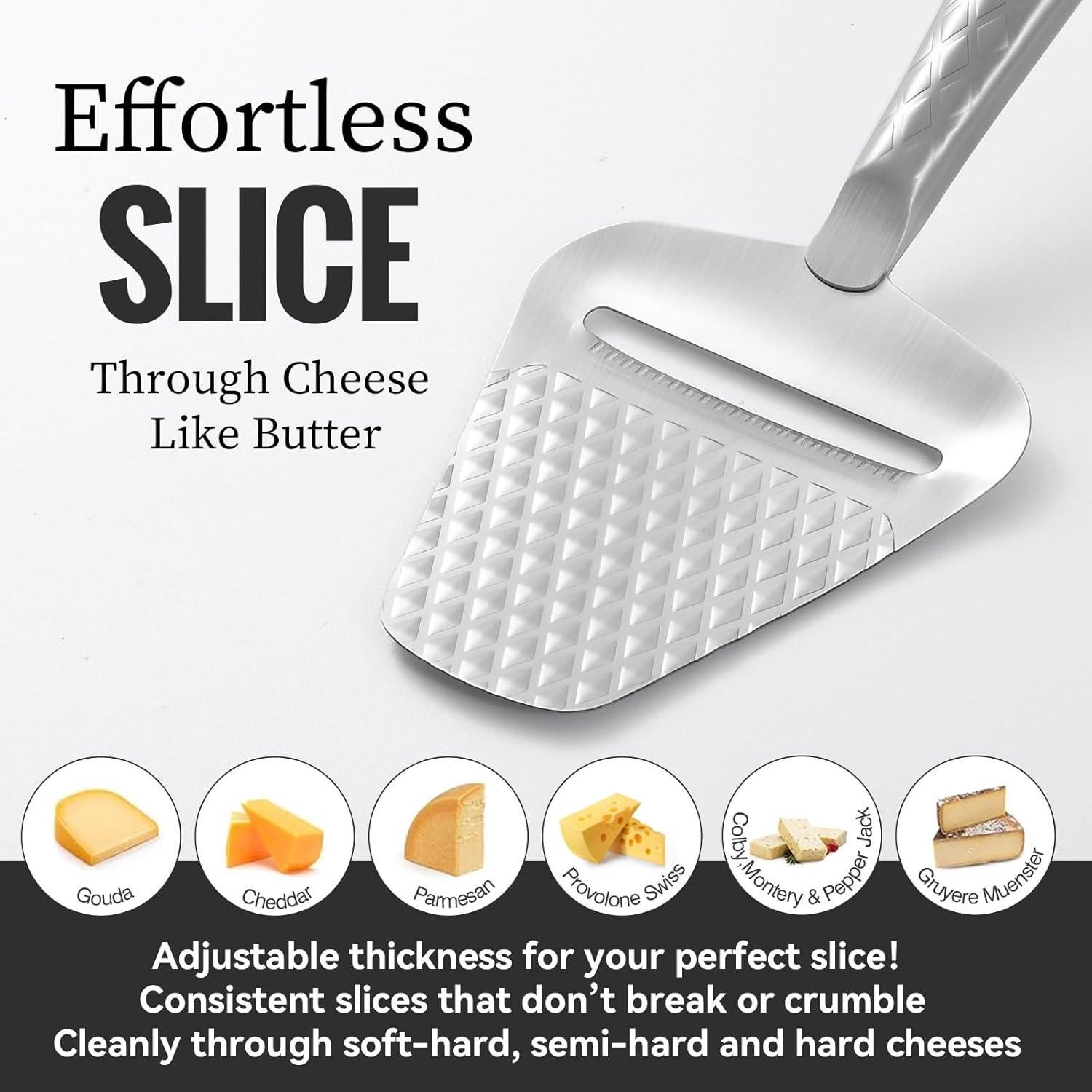 Cortador de Queso ALIKITCN de Acero Inoxidable Ergonómico