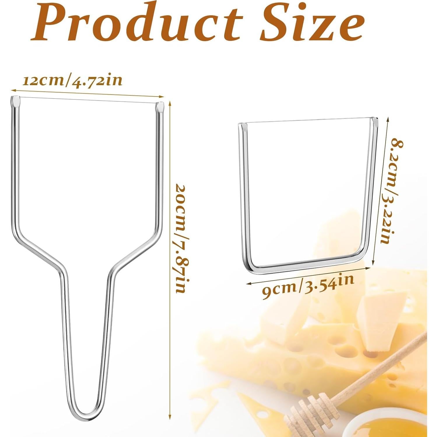 Cortadores de Queso FdcZeyxior Acero Inoxidable 2 Piezas
