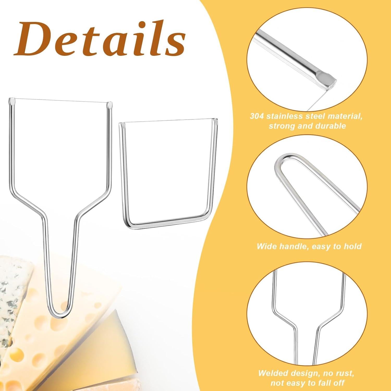 Cortadores de Queso FdcZeyxior Acero Inoxidable 2 Piezas