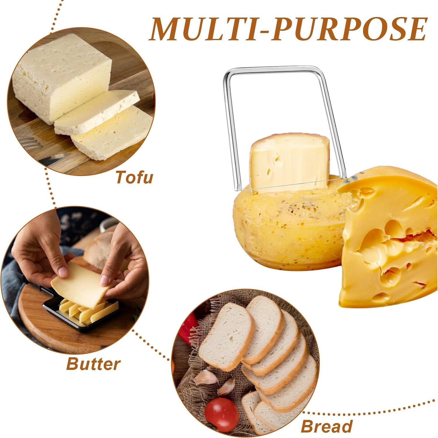 Cortadores de Queso FdcZeyxior Acero Inoxidable 2 Piezas