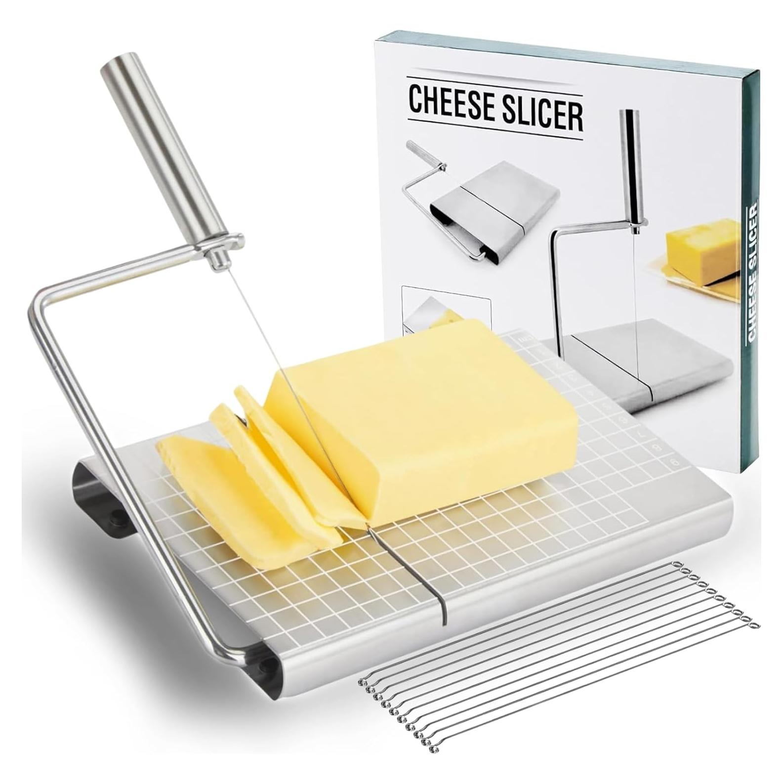 Cortador de Queso Ajustable GETEON con Tabla y 11 Cables