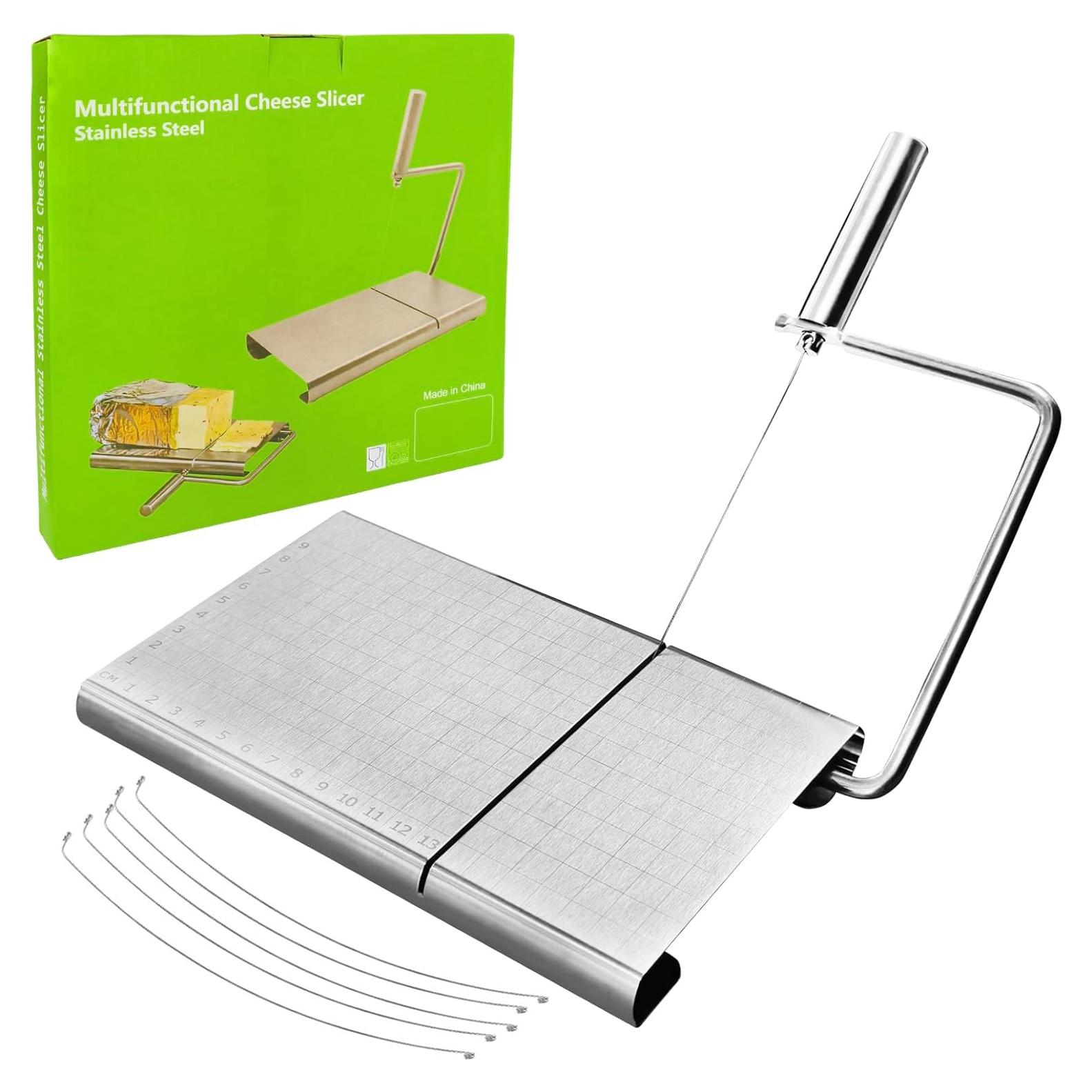 Cortador de Queso Ajustable CYINGWIN con Tabla y 5 Alambres