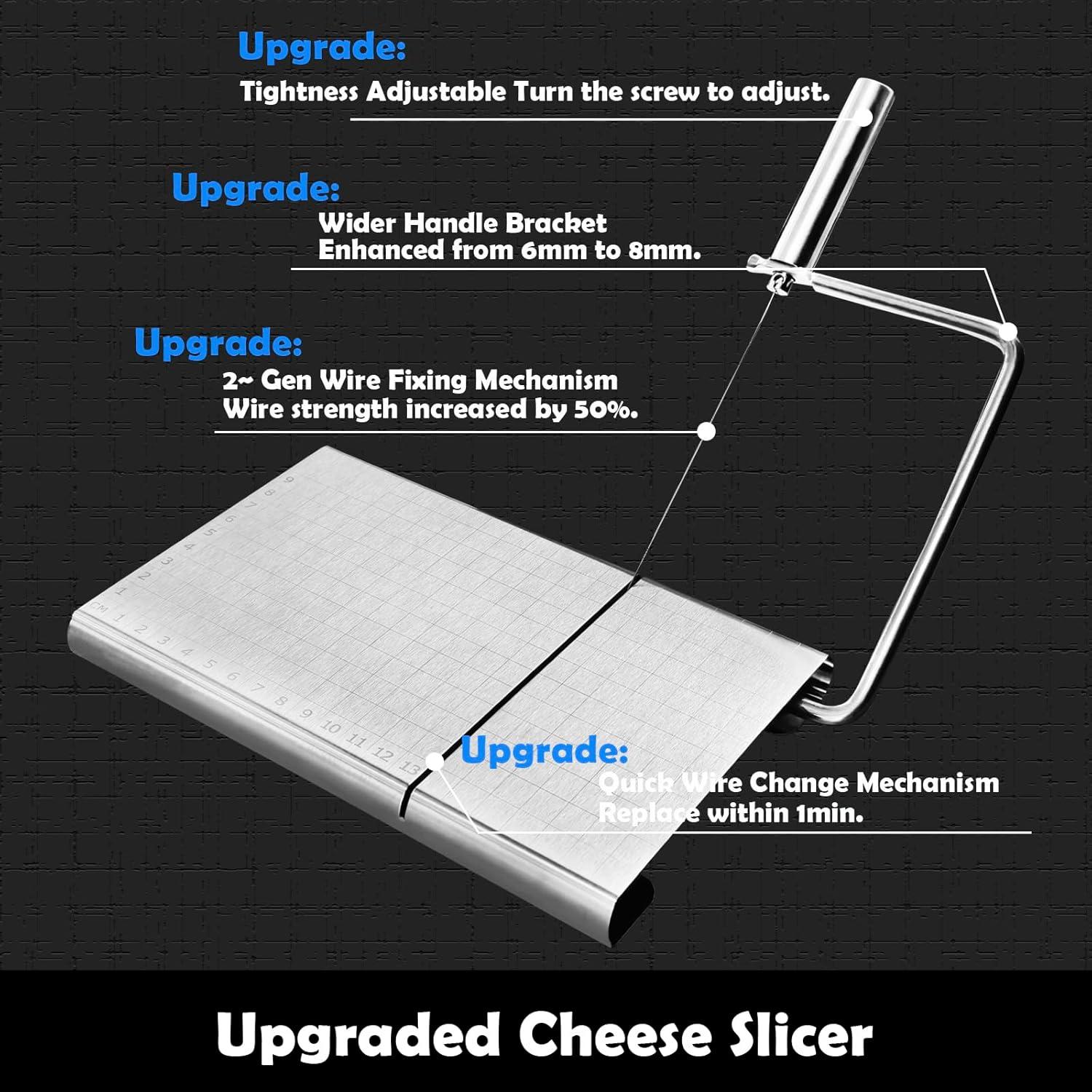 Cortador de Queso Ajustable CYINGWIN con Tabla y 5 Alambres