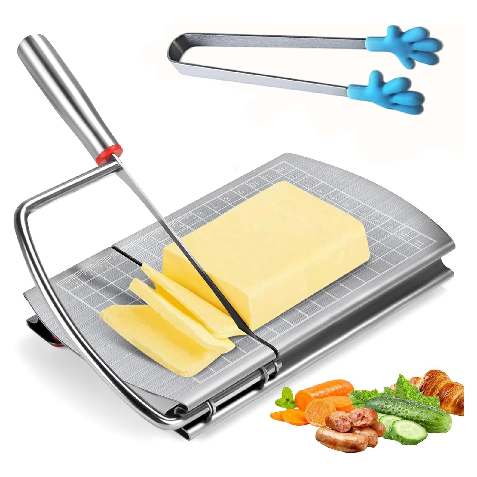 Tabla para Cortar Queso HUNIGIR con Pinzas y Cuchilla Inoxidable