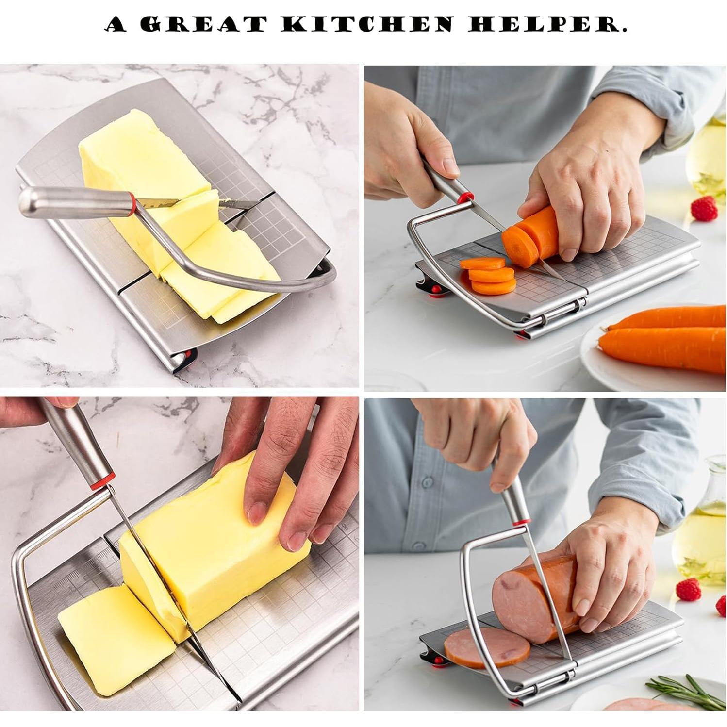 Tabla para Cortar Queso HUNIGIR con Pinzas y Cuchilla Inoxidable