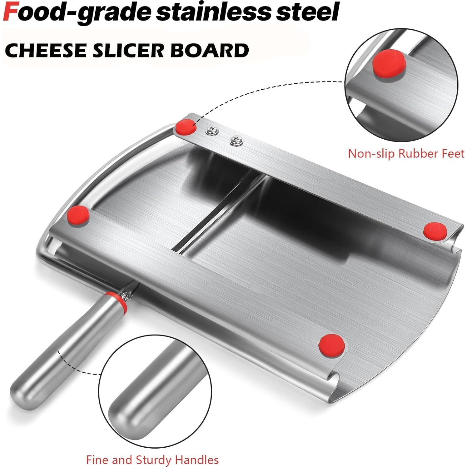 Tabla para Cortar Queso HUNIGIR con Pinzas y Cuchilla Inoxidable