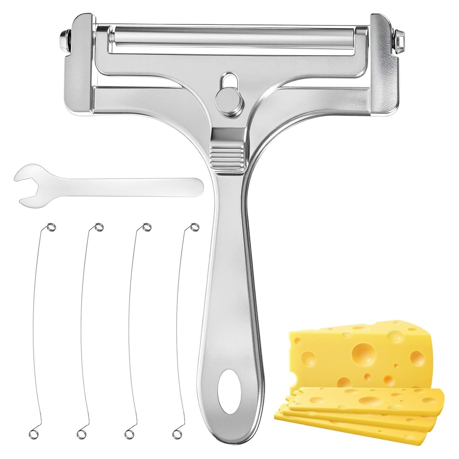 Cortador de Queso Tyqour de Acero Inoxidable con 4 Cables