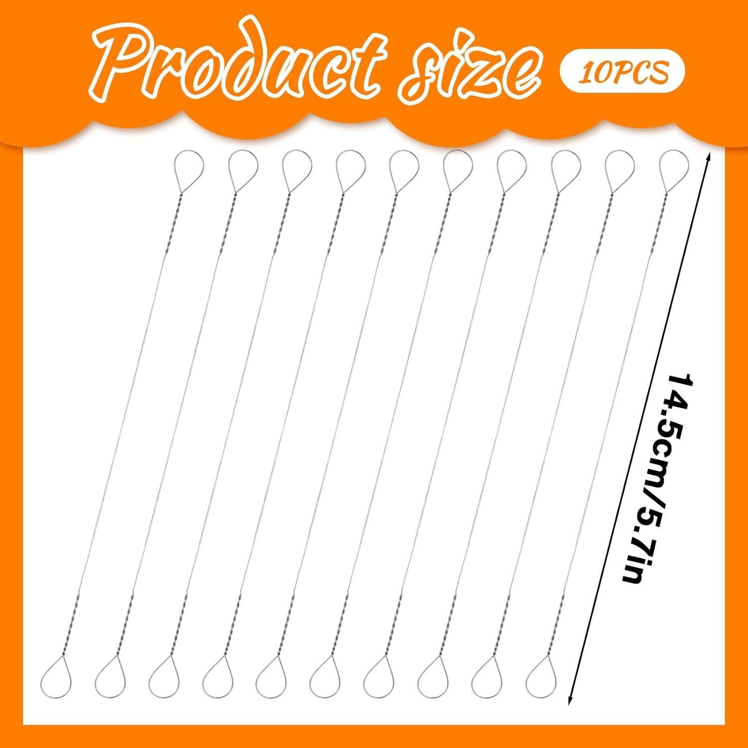 10 Cables de Reemplazo para Cortador de Queso YQQYG 14.5cm Acero Inoxidable