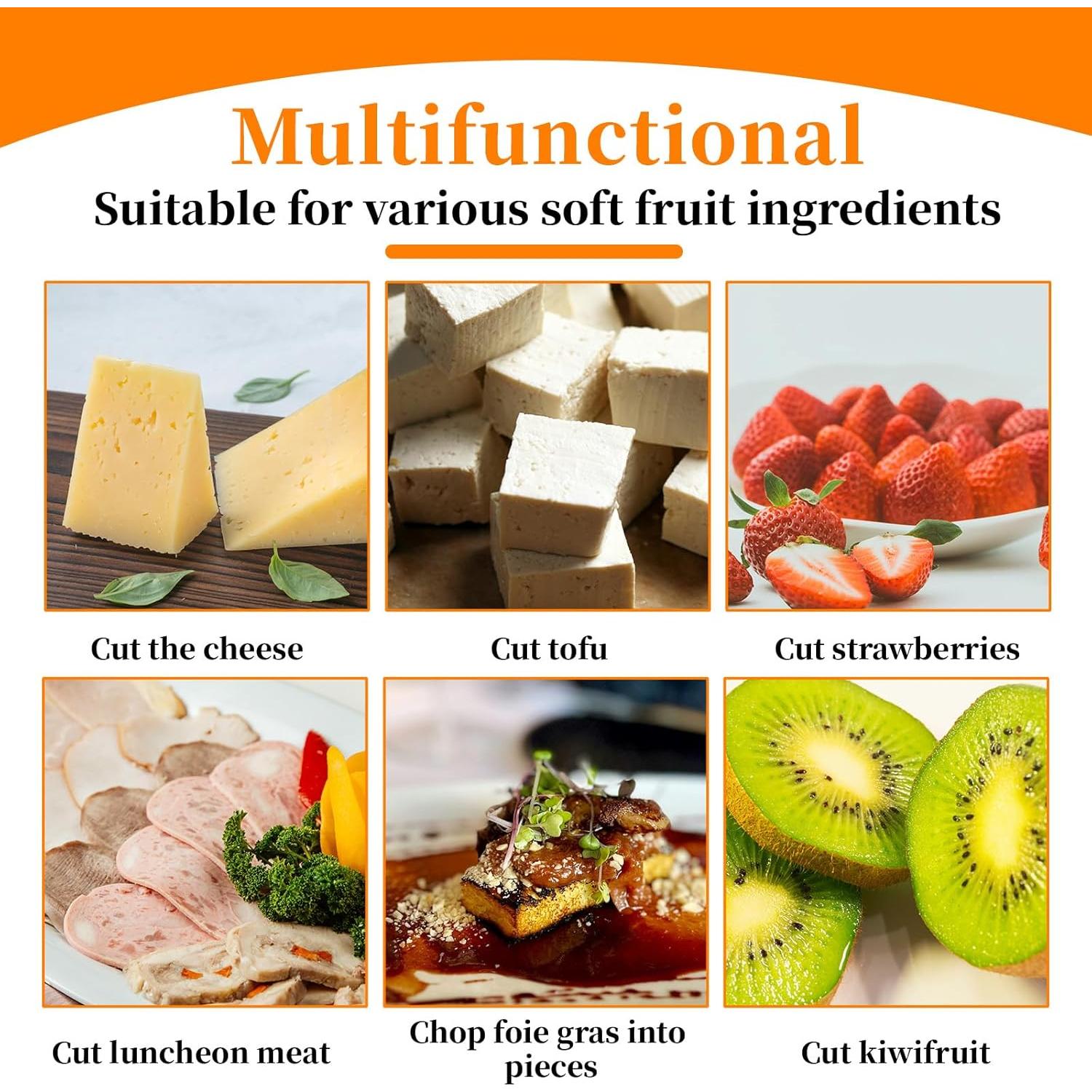 10 Cables de Reemplazo para Cortador de Queso YQQYG 14.5cm Acero Inoxidable