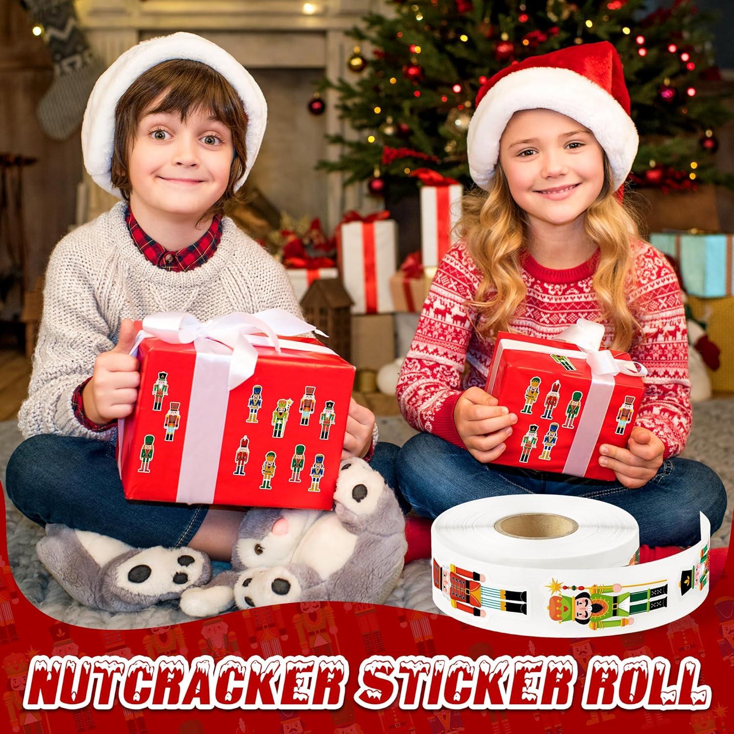 500 Etiquetas Adhesivas de Cascanueces Kirako - Navidad