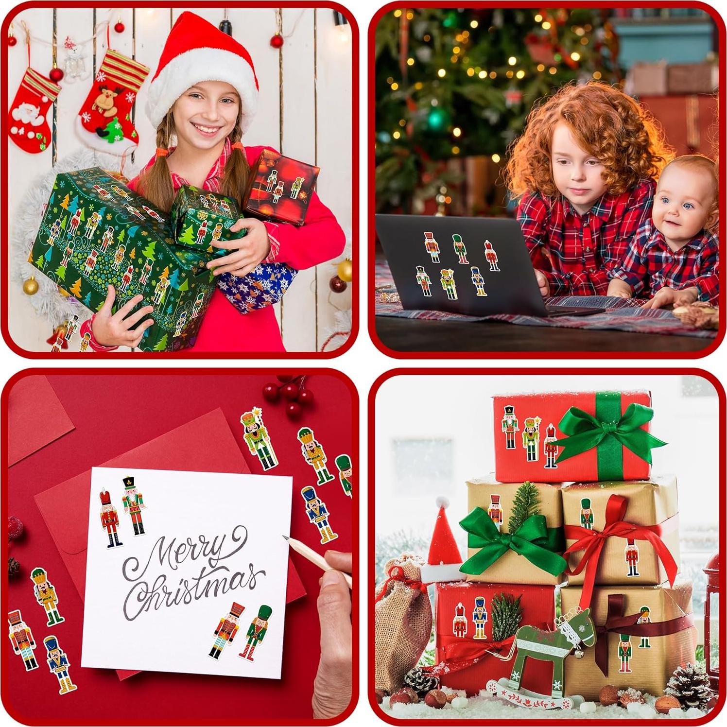 500 Etiquetas Adhesivas de Cascanueces Kirako - Navidad