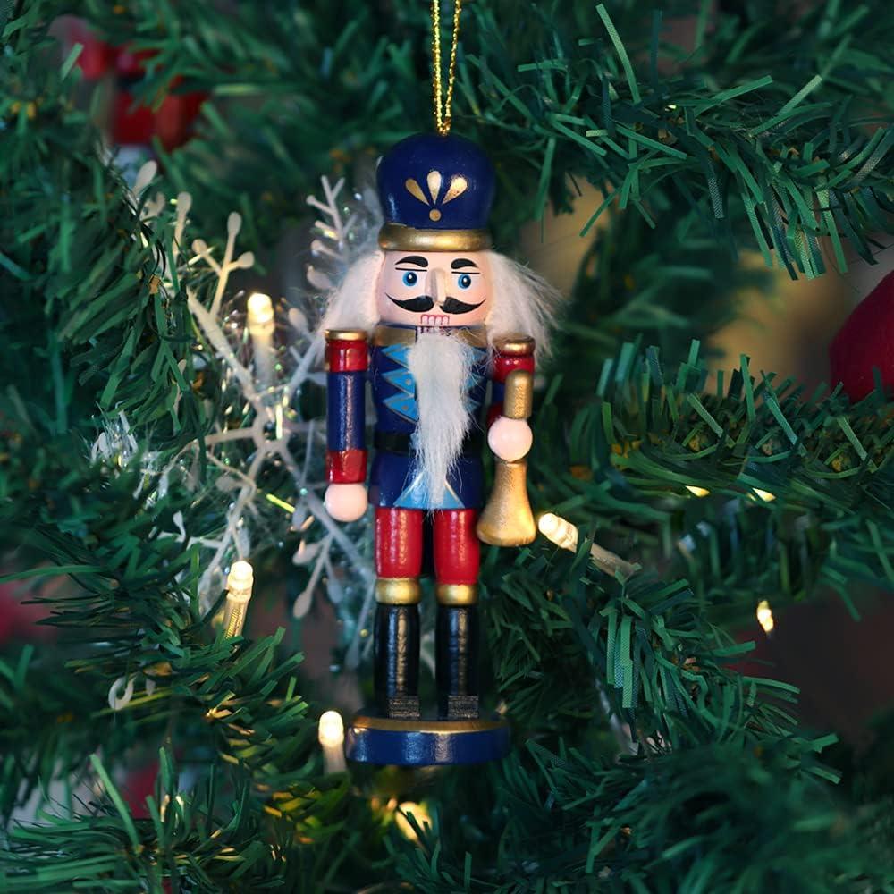 Set de 12 Adornos de Cascanueces de Madera Jolik 13 cm