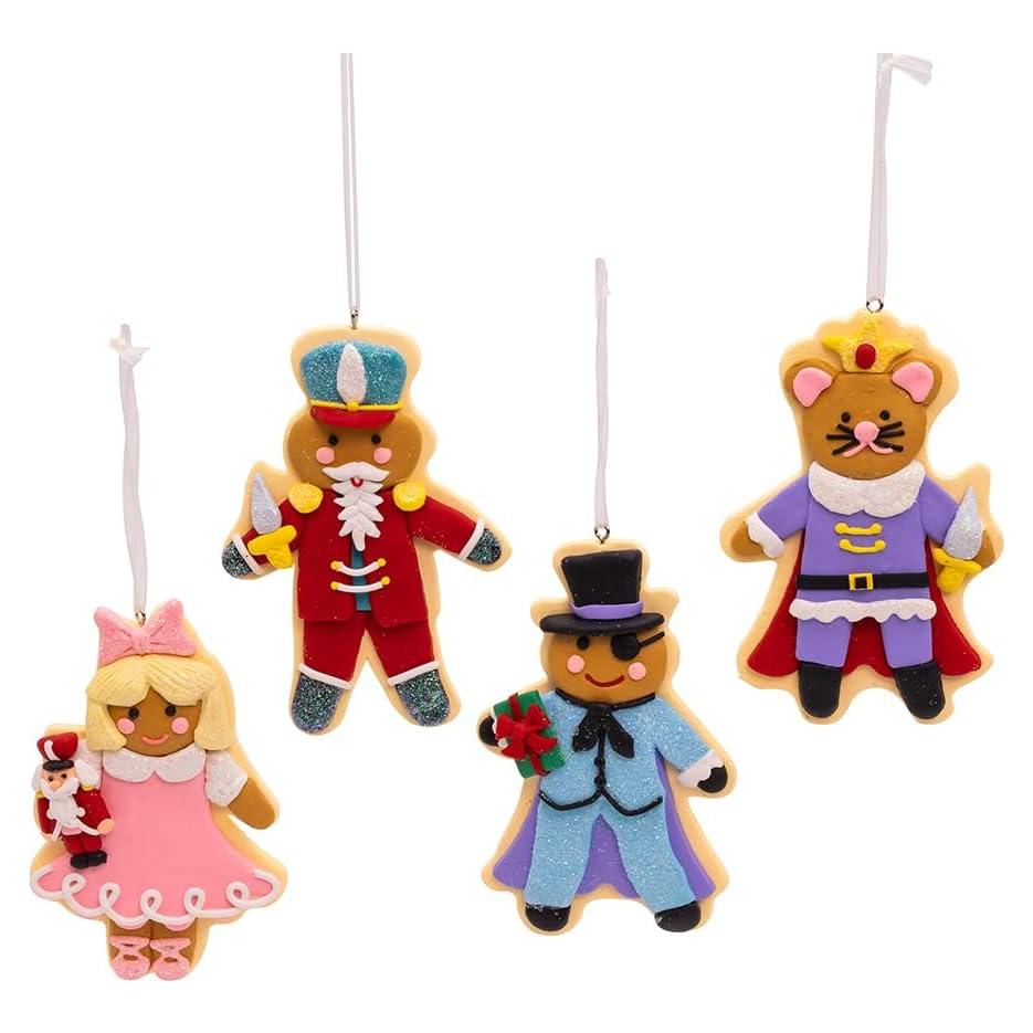 Adornos de Galleta Kurt Adler Cascanueces Set 4 Piezas 12.7cm