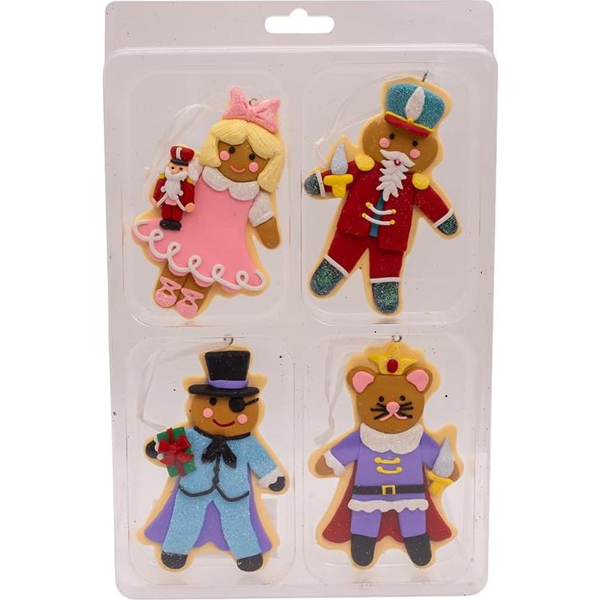 Adornos de Galleta Kurt Adler Cascanueces Set 4 Piezas 12.7cm