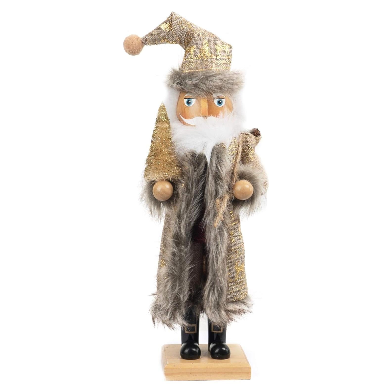 Cascanueces Tradicional de Madera Funpeny 48 cm Dorado