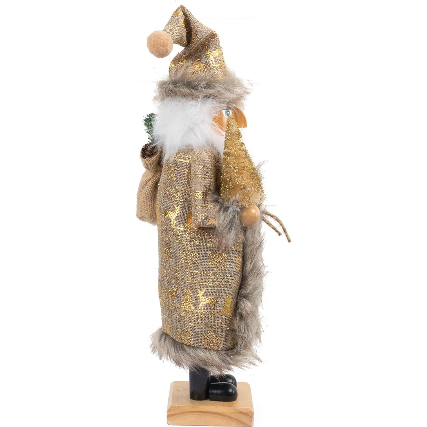 Cascanueces Tradicional de Madera Funpeny 48 cm Dorado