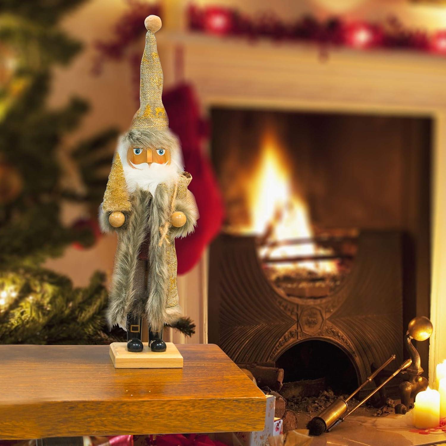 Cascanueces Tradicional de Madera Funpeny 48 cm Dorado