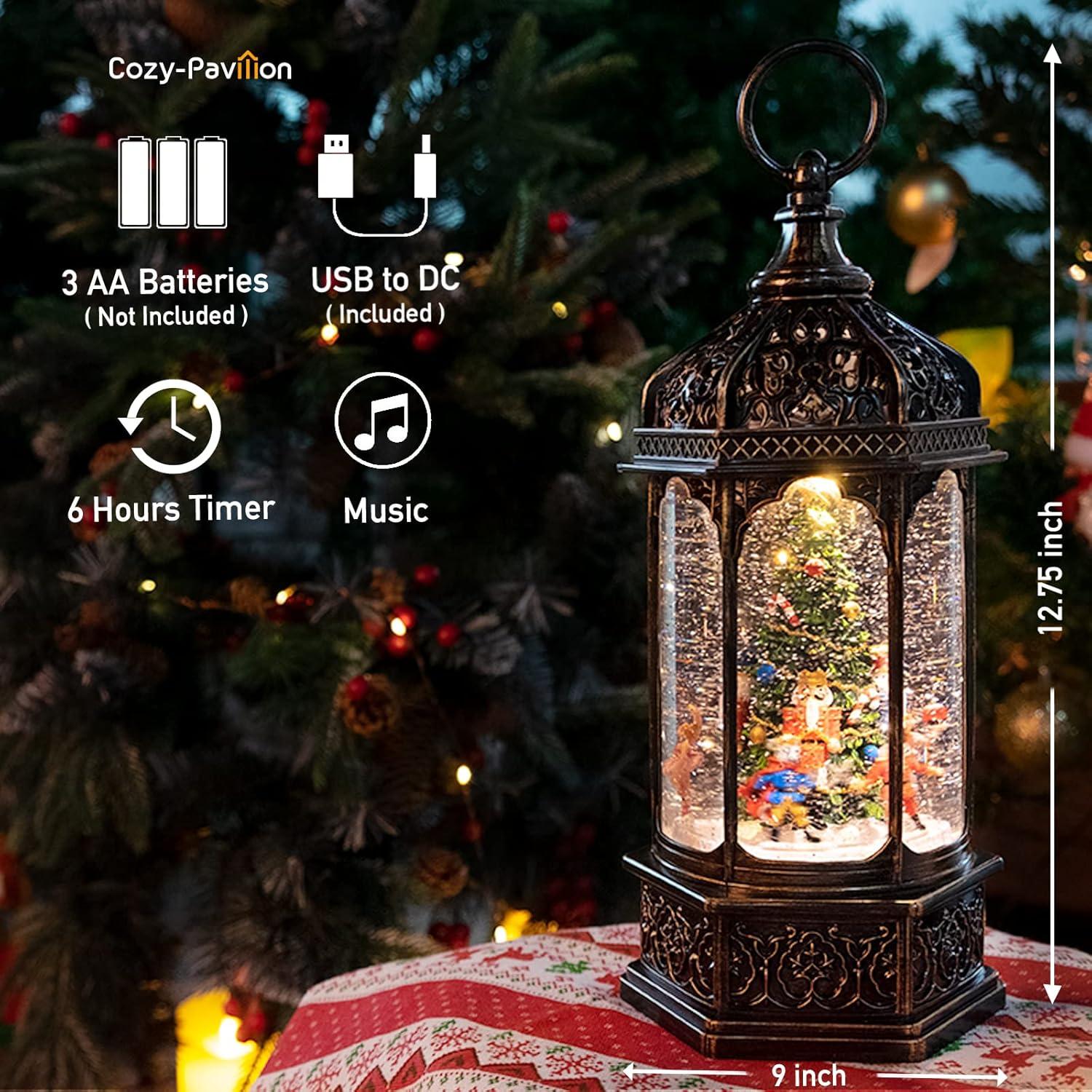 Lámpara Musical de Nieve COZY-PAVILION 32.4 cm Cascanueces