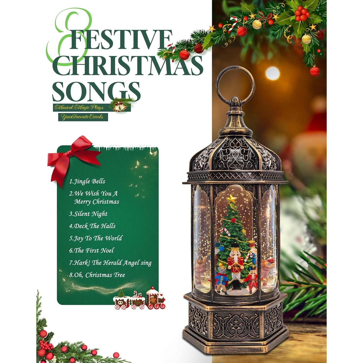 Lámpara Musical de Nieve COZY-PAVILION 32.4 cm Cascanueces